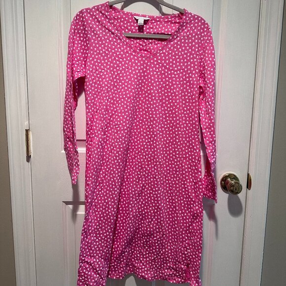 Charter Club Other - Charter Club Women's Cotton Pink Hearts PJ Dress Size S